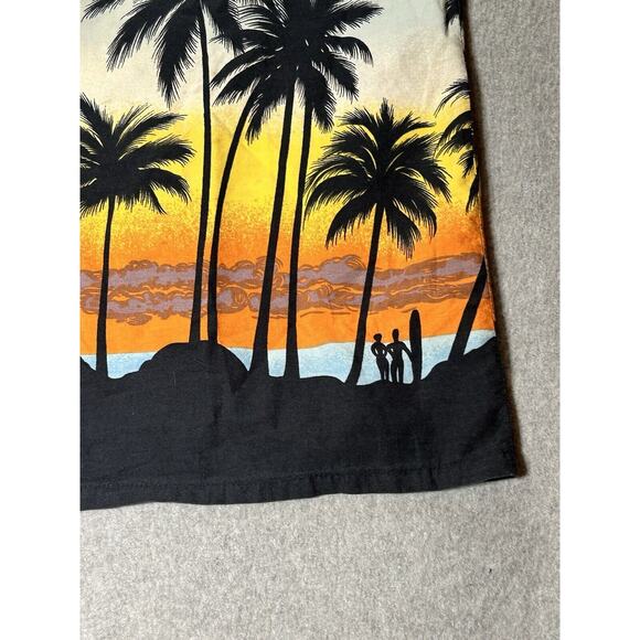 Windswept Hawaiian Shirt Mens Large Bahamas Floral Beach Colorful Button Up - Picture 12 of 14